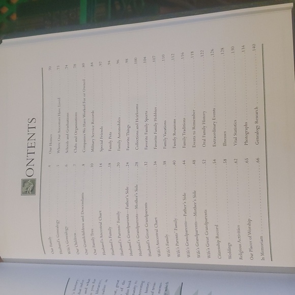 1977 Our Family Tree Hardcover Fillin Book - Picture 5 of 5